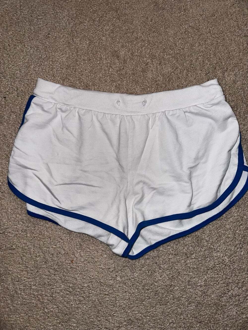 No Boundaries White and Blue Shorts Size Medium